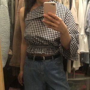 one shoulder top